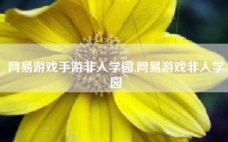 网易游戏手游非人学园,网易游戏非人学园