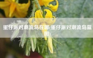 蛋仔派对潮流岛在哪(蛋仔派对潮流岛蓝图)
