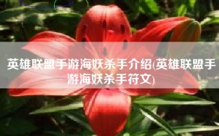 英雄联盟手游海妖杀手介绍(英雄联盟手游海妖杀手符文)