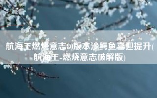航海王燃烧意志80版本沙鳄鱼喜迎提升(航海王-燃烧意志破解版)