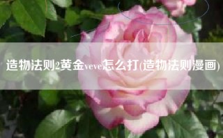 造物法则2黄金veve怎么打(造物法则漫画)