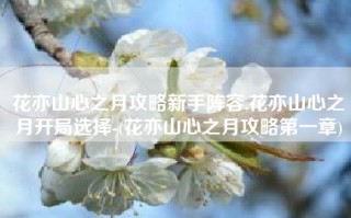 花亦山心之月攻略新手阵容,花亦山心之月开局选择-(花亦山心之月攻略第一章)