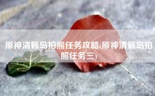 原神清籁岛拍照任务攻略(原神清籁岛拍照任务三)