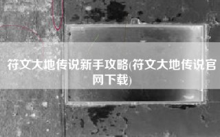 符文大地传说新手攻略(符文大地传说官网下载)