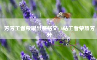 芳芳王者荣耀出装铭文_b站王者荣耀芳芳