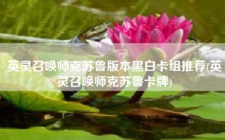 英灵召唤师克苏鲁版本黑白卡组推荐(英灵召唤师克苏鲁卡牌)