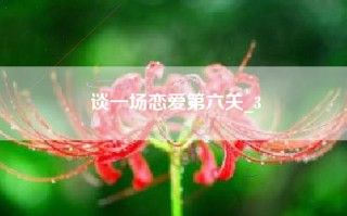谈一场恋爱第六关_3