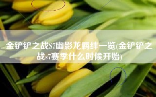 金铲铲之战S7幽影龙羁绊一览(金铲铲之战s7赛季什么时候开始)