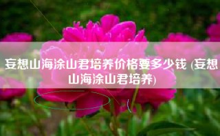 妄想山海涂山君培养价格要多少钱 (妄想山海涂山君培养)
