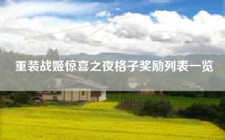 重装战姬惊喜之夜格子奖励列表一览