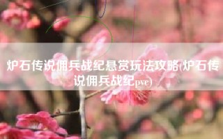 炉石传说佣兵战纪悬赏玩法攻略(炉石传说佣兵战纪pve)