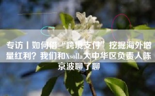 专访丨如何借“跨境支付”挖掘海外增量红利？我们和Xsolla大中华区负责人陈京波聊了聊