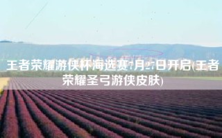 王者荣耀游侠杯海选赛7月27日开启(王者荣耀圣弓游侠皮肤)