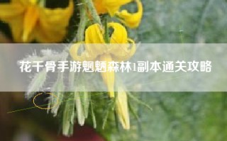 花千骨手游魍魉森林1副本通关攻略