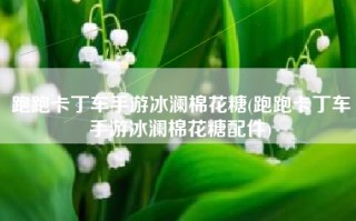 跑跑卡丁车手游冰澜棉花糖(跑跑卡丁车手游冰澜棉花糖配件)