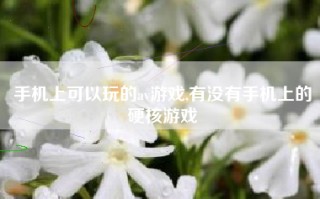 手机上可以玩的av游戏,有没有手机上的硬核游戏