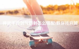 神武手游剑气四射怎么搭配(教你所向披靡)