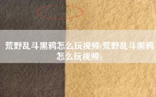荒野乱斗黑鸦怎么玩视频(荒野乱斗黑鸦怎么玩视频)
