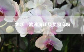 大妖箓渡魂消耗及奖励详解
