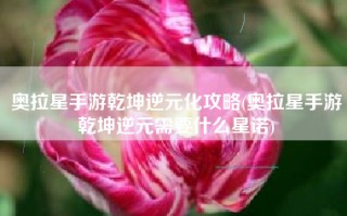 奥拉星手游乾坤逆元化攻略(奥拉星手游乾坤逆元需要什么星诺)