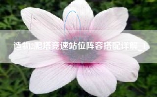 造物2爬塔竞速站位阵容搭配详解_1