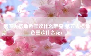 第五人格角色喜欢什么菜品(第五人格角色喜欢什么花)