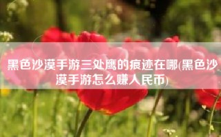 黑色沙漠手游三处鹰的痕迹在哪(黑色沙漠手游怎么赚人民币)