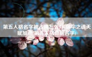 第五人格名字被占用怎么办-宿伞之魂天赋加点(第五人格奇葩名字)