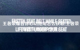 王者荣耀音你心动拖尾怎么获取(王者荣耀音你心动多少钱)