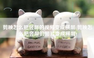 剪映怎么把竖屏的视频变成横屏(剪映怎么把竖屏的图片变成横屏)