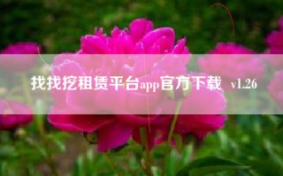 找找挖租赁平台app官方下载  v1.26