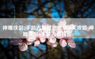 神雕侠侣2手游古墓过恩仇录60关攻略(神雕侠侣2手游古墓技能)