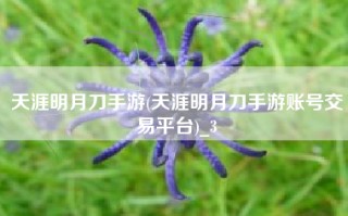 天涯明月刀手游(天涯明月刀手游账号交易平台)_3