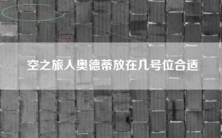 空之旅人奥德蒂放在几号位合适