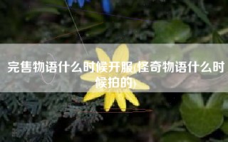 完售物语什么时候开服(怪奇物语什么时候拍的)