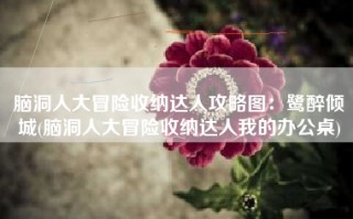 脑洞人大冒险收纳达人攻略图：鹭醉倾城(脑洞人大冒险收纳达人我的办公桌)