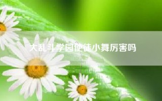 大乱斗学园使徒小舞厉害吗
