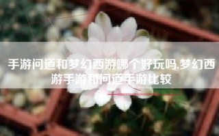 手游问道和梦幻西游哪个好玩吗,梦幻西游手游和问道手游比较