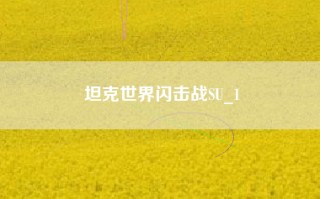 坦克世界闪击战SU_1