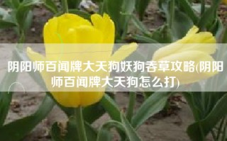 阴阳师百闻牌大天狗妖狗吞草攻略(阴阳师百闻牌大天狗怎么打)