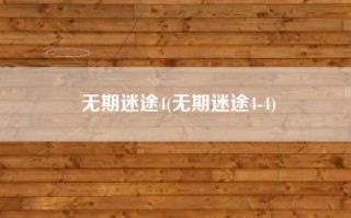 无期迷途4(无期迷途4-4)
