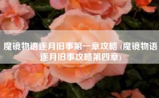 魔镜物语逐月旧事第一章攻略 (魔镜物语逐月旧事攻略第四章)