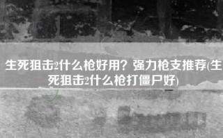 生死狙击2什么枪好用？强力枪支推荐(生死狙击2什么枪打僵尸好)