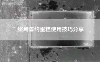 终焉誓约蛋糕使用技巧分享