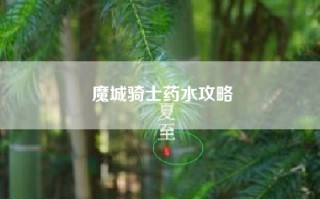 魔城骑士药水攻略