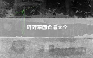 砰砰军团食谱大全