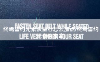 终焉誓约元素队星石怎么加点(终焉誓约元素队本命)