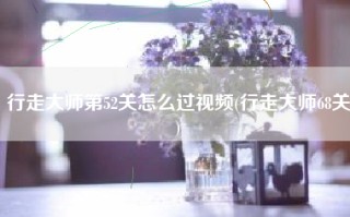 行走大师第52关怎么过视频(行走大师68关)
