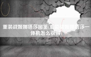 重装战姬娜塔莎图鉴(重装战姬娜塔莎一体机怎么获得)
