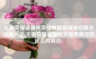 王者荣耀诸葛亮荣耀典藏星域神启概念动画一览(王者荣耀诸葛亮荣耀典藏皮肤什么时候出)